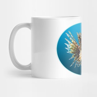 Lionfish | Floating Fish on a blue background | Mug